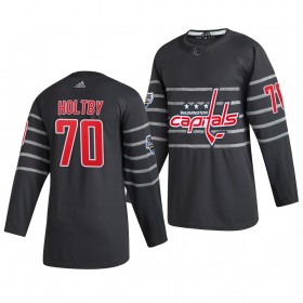 Washington Capitals Trikot Braden Holtby 70 Grau 2020 NHL All-Star Adidas Authentic - Herren